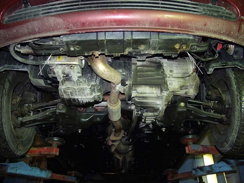 Защита картера и КПП Ford Fiesta двигатель 1,1; 1,3; 1,4; 1,6; 1,8  (1989-2001)  арт: 08.0300