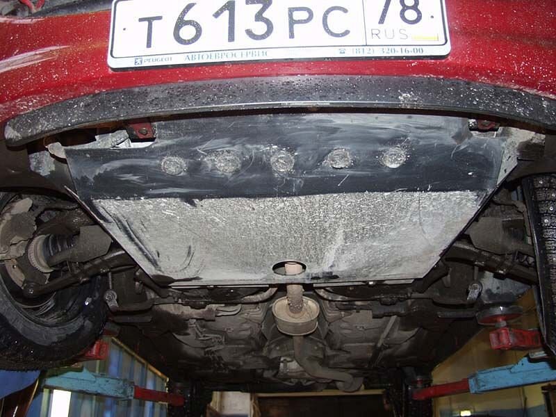 Защита картера и КПП Peugeot 206 двигатель 1,1;1,4;1,6;2,0;1,4D;1,6D;1,9D  (1998-2006)  арт: 17.0244