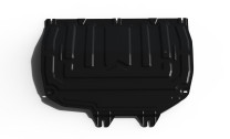 Защита картера и КПП АвтоБроня (увеличенная) для Kaiyi X3 Pro (V - 1.5) FWD 2023-н.в., сталь 1.5 мм, с крепежом, штампованная, 111.00920.2