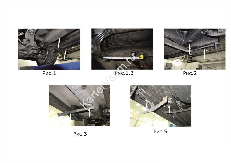 Защита порогов d57 Rival для Hyundai Tucson III 2015-2021, нерж. сталь, 2 шт., R.2308.004