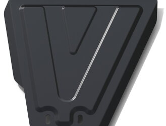 Защита КПП АвтоБроня для Chevrolet Niva 2002-2020 (устанавл-ся совместно с 111.01022.1 и 111.01017.1), штампованная, сталь 1.8 мм, с крепежом, 111.01014.2
