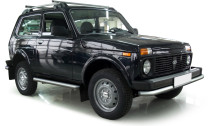 Защита переднего бампера d57 Rival для ВАЗ 2121 (4x4) 3-дв. 1977-2019 2019-н.в., нерж. сталь, R.6002.001