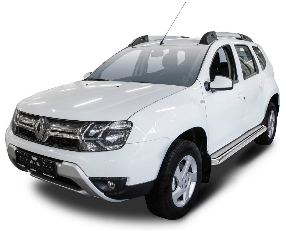 Пороги площадки (подножки)  "Эстонец" Rival для Renault Duster I рестайлинг 2015-2021, нерж. сталь, 2 шт., R.4703.007 купить недорого