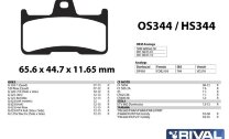 Тормозные колодки YAMAHA Grizzly 660 (2002-2008) арт. OS344