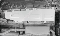 Защита тормозных магистралей Rival для Chery Tiggo 7 Pro Max 2022-н.в., алюминий 3 мм, с крепежом, штампованная, 333.0930.1