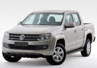 Пороги площадки (подножки) "Premium" Rival для Volkswagen Amarok 2010-2016, 193 см, 2 шт., алюминий, A193ALP.5803.1