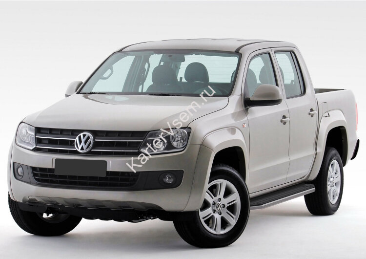 Пороги площадки (подножки) "Premium" Rival для Volkswagen Amarok 2010-2016, 193 см, 2 шт., алюминий, A193ALP.5803.1 купить недорого