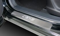 Накладки на пороги AutoMax для Mazda CX-5 2011-2017, нерж. сталь, с надписью, 4 шт., AMMACX501 с доставкой по всей России