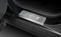 Накладки на пороги AutoMax для Mazda CX-5 2011-2017, нерж. сталь, с надписью, 4 шт., AMMACX501