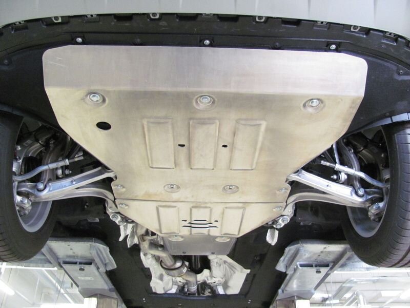 Защита картера Volkswagen Touareg двигатель 3,0 TDI 4WD, 3,0TSI, 2,0TSI 4WD  (2018-)  арт: 26.2977 V1