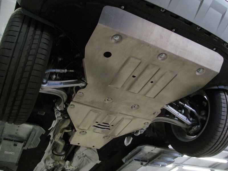 Защита картера Volkswagen Touareg двигатель 3,0 TDI 4WD, 3,0TSI, 2,0TSI 4WD  (2018-)  арт: 26.2977 V1