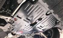 Защита картера и КПП Mercedes Benz CLA двигатель 2.0T AT 4WD AMG  (2013-2019)  арт: 13.3688