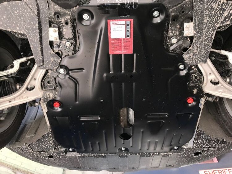 Защита картера и КПП Mercedes Benz CLA двигатель 2.0T AT 4WD AMG  (2013-2019)  арт: 13.3688
