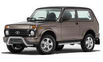 Защита переднего бампера d57 скоба Rival для ВАЗ 2121 (4x4) 3-дв. (Urban) 2014-2019 2019-н.в., нерж. сталь, R.6004.001
