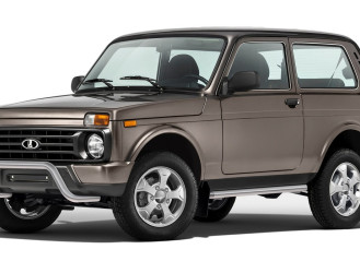 Защита переднего бампера d57 скоба Rival для ВАЗ 2121 (4x4) 3-дв. (Urban) 2014-2019 2019-н.в., нерж. сталь, R.6004.001