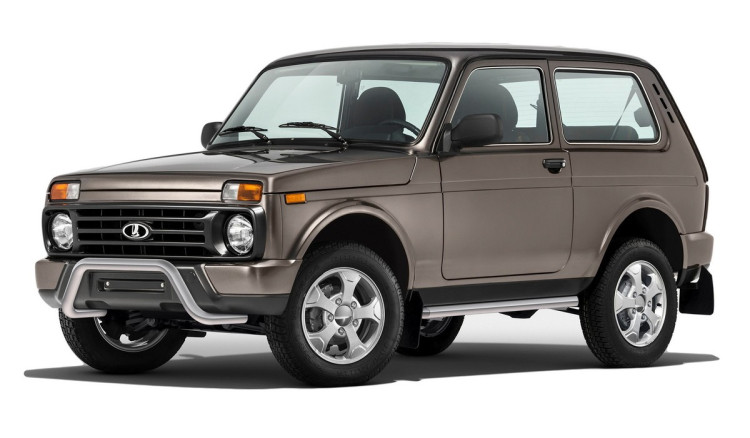 Защита переднего бампера d57 скоба Rival для ВАЗ 2121 (4x4) 3-дв. (Urban) 2014-2019 2019-н.в., нерж. сталь, R.6004.001