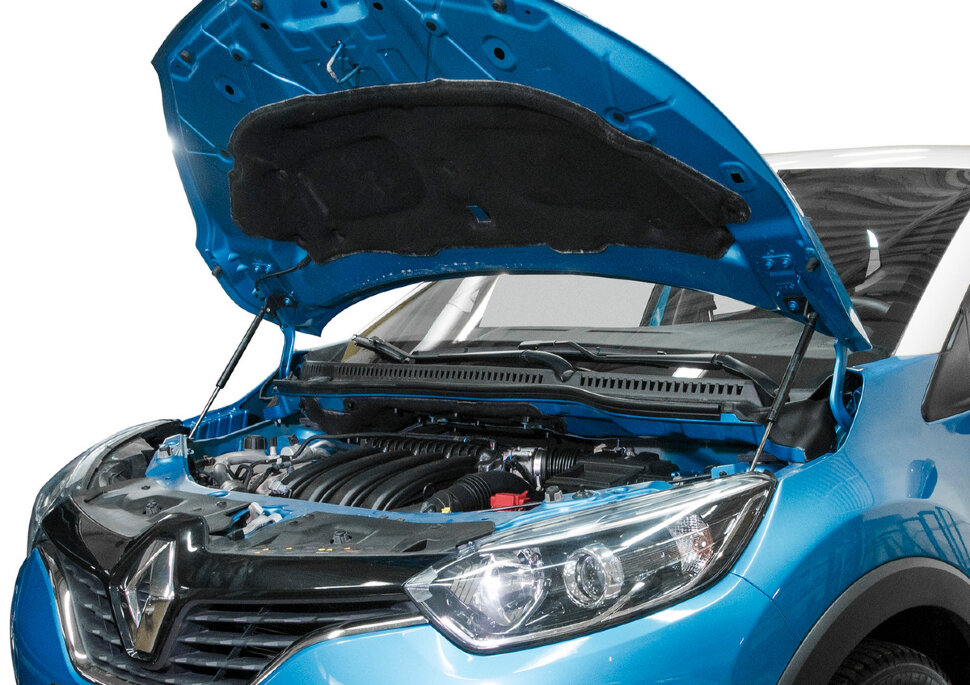Газовые упоры капота Rival для Renault Kaptur (вкл. Extreme) 2016-2020, 2 шт., A.ST.4704.1