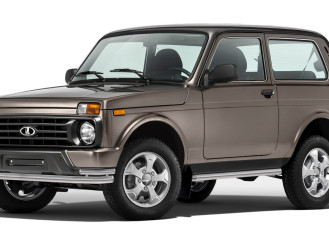 Защита переднего бампера d57+d42 Rival для ВАЗ 2121 (4x4) 3-дв. (Urban) 2014-2019 2019-н.в., нерж. сталь, R.6004.002