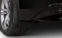 Брызговики задние Rival для Volkswagen Tiguan II поколение (SportLine) 2016-2020/Tiguan II поколение рестайлинг (R-Line) 2020-н.в., термоэластопласт, 2 шт., с крепежом, 25805006