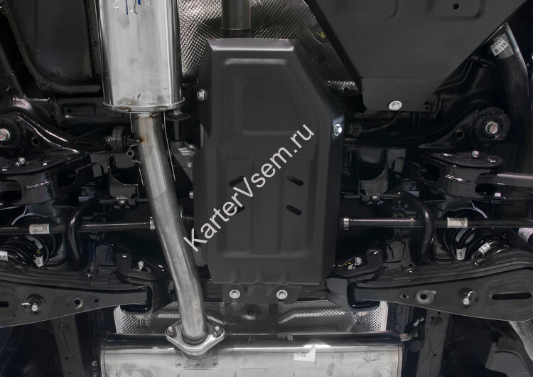 Защита редуктора АвтоБроня для Hyundai Tucson III рестайлинг 4WD 2018-2021, штампованная, сталь 1.5 мм, с крепежом, 111.02359.1