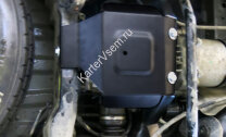 Защита редуктора АвтоБроня для Nissan Murano Z52 2016-н.в., штампованная, сталь 1.8 мм, с крепежом, 111.04160.1