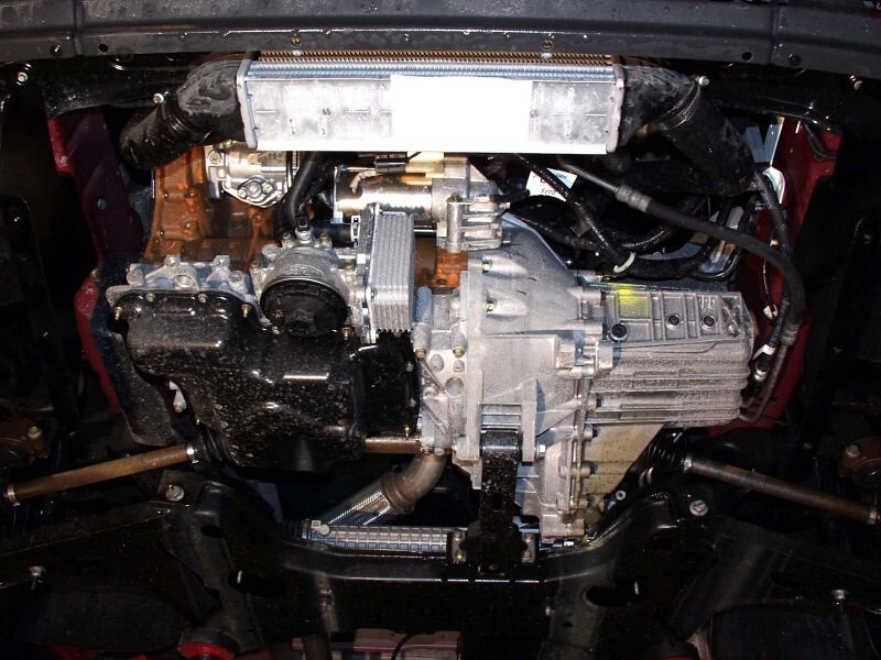 Защита картера Ford Transit двигатель 2,0TD; 2,4TD FWD  (2001-2006)  арт: 08.0453