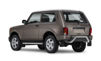 Защита заднего бампера d57 скоба Rival для ВАЗ 2121 (4x4) 3-дв. (Urban) 2014-2019 2019-н.в., нерж. сталь, R.6004.004