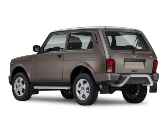 Защита заднего бампера d57 скоба Rival для ВАЗ 2121 (4x4) 3-дв. (Urban) 2014-2019 2019-н.в., нерж. сталь, R.6004.004