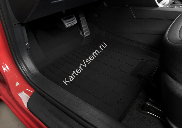 Коврики в салон автомобиля Rival для Kia Ceed II поколение хэтчбек, универсал 2012-2018, литьевой полиуретан, 5 частей, 62801001