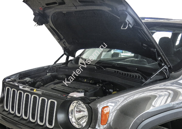 Газовые упоры капота АвтоУпор для Jeep Renegade 2014-2018, 2 шт., UJEEREN011
