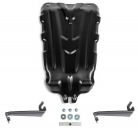 Защита редуктора AutoMax для Renault Duster I 4WD 2010-2021, сталь 1.4 мм, с крепежом, штампованная, AM.4737.1