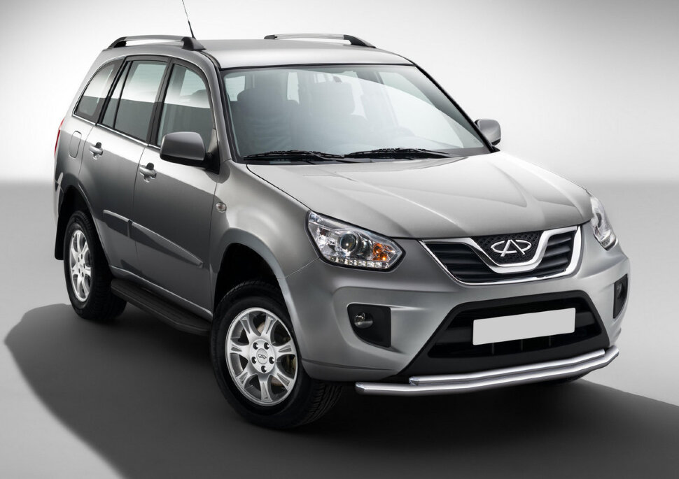 Пороги площадки (подножки) "Premium-Black" Rival для Chery Tiggo (T11) 2005-2016, 160 см, 2 шт., алюминий, A160ALB.3301.2 купить недорого