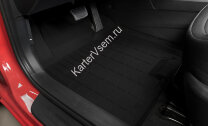 Коврики в салон автомобиля Rival для Kia ProCeed II поколение хэтчбек 2012-2018, литьевой полиуретан, 5 частей, 62801001