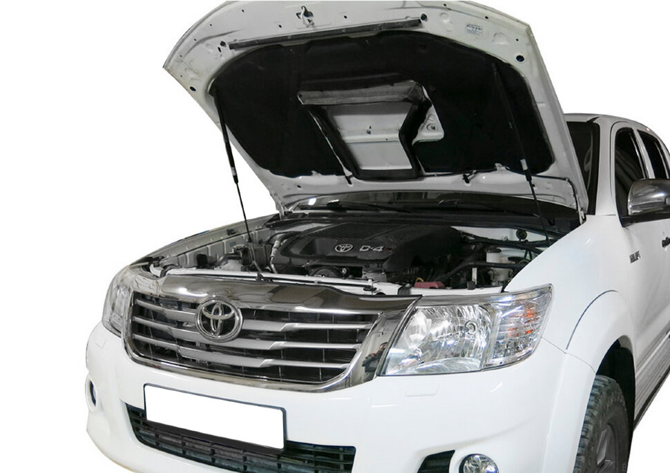 Газовые упоры капота АвтоУпор для Toyota Hilux VII 2005-2015, 2 шт., UT0HIL011