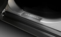 Накладки на пороги AutoMax для Nissan Qashqai II поколение рестайлинг 2019-н.в., нерж. сталь, с надписью, 4 шт., AMNIQAS01