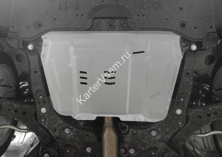 Защита картера и КПП Rival для Toyota Camry XV40 2006-2011, штампованная, алюминий 3 мм, с крепежом, 333.9519.1