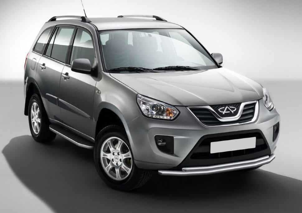 Пороги площадки (подножки) "Premium" Rival для Chery Tiggo (T11) 2005-2016, 160 см, 2 шт., алюминий, A160ALP.3301.2 купить недорого