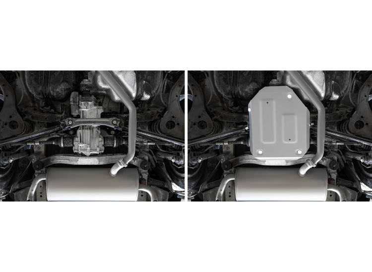 Защита редуктора Rival для Haval H3 РКПП 4WD (V - 1.5) 2024-н.в., алюминий 3 мм, с крепежом, штампованная, 333.9430.1