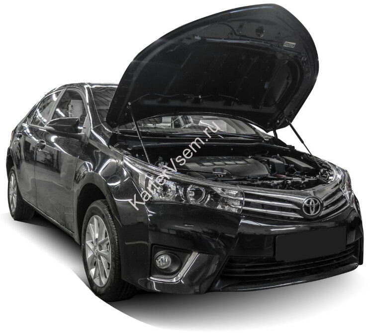 Газовые упоры капота АвтоУпор для Toyota Corolla E160, E170 2012-2019, 2 шт., UTOCOR013
