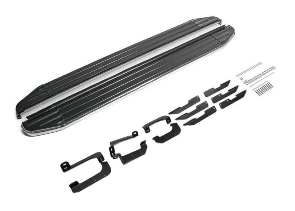 Пороги площадки (подножки) "Premium" Rival для Chery Tiggo 8 Pro 2021-н.в., 180 см, 2 шт., алюминий, A180ALP.0905.2 купить недорого