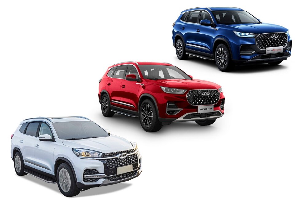 Пороги площадки (подножки) "Premium" Rival для Chery Tiggo 8 Pro 2021-н.в., 180 см, 2 шт., алюминий, A180ALP.0905.2 с доставкой по всей России