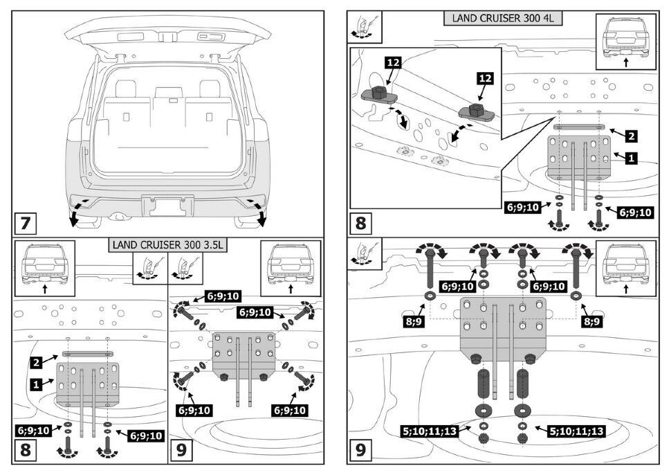Фаркоп Toyota Land Cruiser шар A (ТСУ) арт. F.5706.002