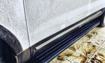 Пороги на автомобиль "Premium-Black" Rival для Chery Tiggo 2 2017-2020, 173 см, 2 шт., алюминий, A173ALB.0904.1