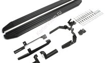 Пороги площадки (подножки) "Premium-Black" Rival для Kia Sorento III Prime 2015-2017, 180 см, 2 шт., алюминий, A180ALB.2803.3 высокого качества