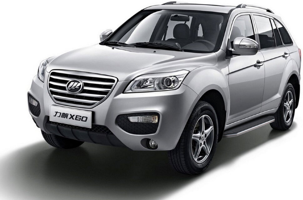 Пороги площадки (подножки) "Premium" Rival для Lifan X60 2012-2016, 160 см, 2 шт., алюминий, A160ALP.3302.2 купить недорого