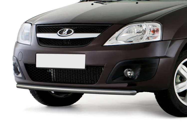 Защита переднего бампера d42 Rival для Lada Largus 2012-2021, нерж. сталь, R.6001.001