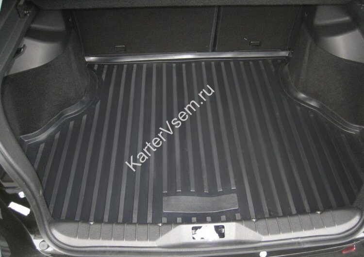 Коврик в багажник автомобиля Rival для Lada Granta лифтбек 2011-2018 2018-н.в., полиуретан, 16001003