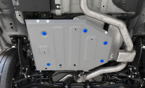 Защита бака Rival для Soueast DX8S РКПП FWD (V - 1.5) 2022-н.в., алюминий 3 мм, с крепежом, штампованная, 333.0937.1