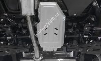 Защита редуктора Rival для Hyundai Tucson III рестайлинг 4WD 2018-2020, штампованная, алюминий 3 мм, с крепежом, 333.2359.1