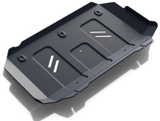Защита радиатора АвтоБроня для Foton Sauvana 4WD 2017-н.в., штампованная, сталь 1.8 мм, с крепежом, 111.04401.1